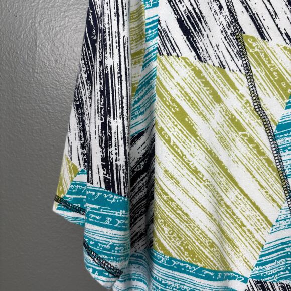 Ruby Rd. Favorites Women's Patchwork Print Colorful Top - Size Petite XL (PXL) - Picture 4 of 6